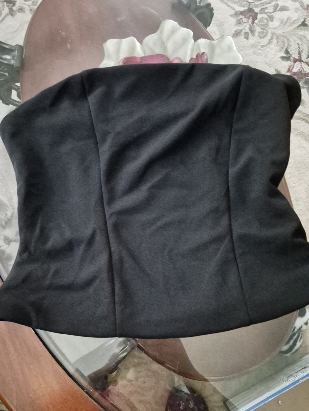 Express Black Strapless Bustier Top